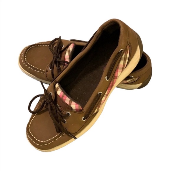 Sperry Luguna Multi Color Checkered Design Loafers. - Picture 1 of 8